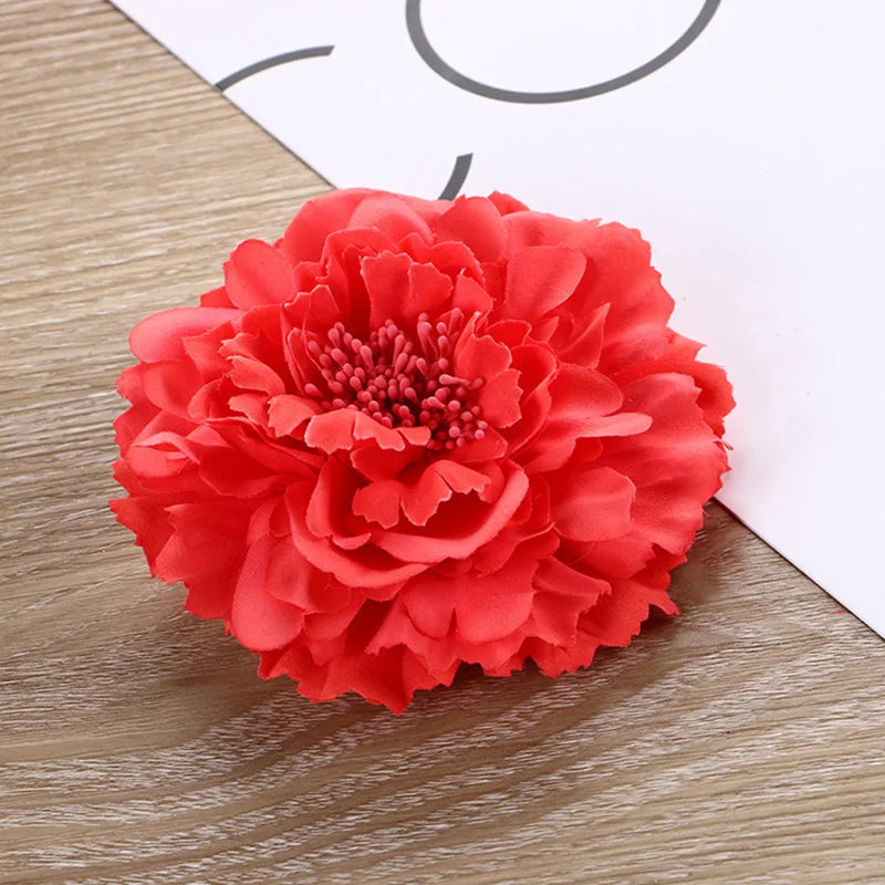 Spring Summer Simulated Peony Flowers Hair Claw Clip Headdress Women Girls Korean Sweet Colored Floral Hairpin Hair Accessories