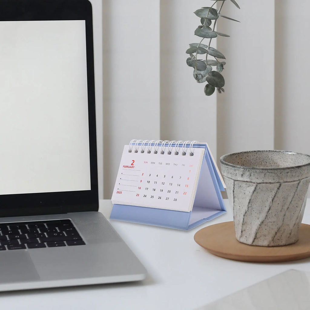 2025 Desktop Calendar Simple Notepad Daily Use Standing Calendar Household Calendar Decorative Monthly Calendar Home Supply