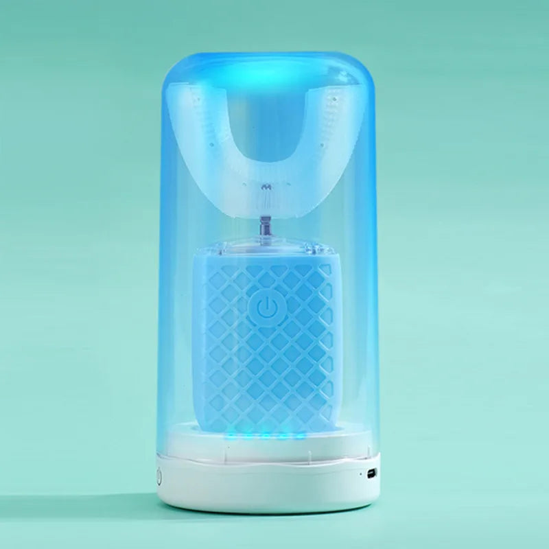 360 Degrees Intelligent Automatic Electric Toothbrush U Type for Adults Child Smart Sonic Tooth Brush USB Charging Teeth Whiten