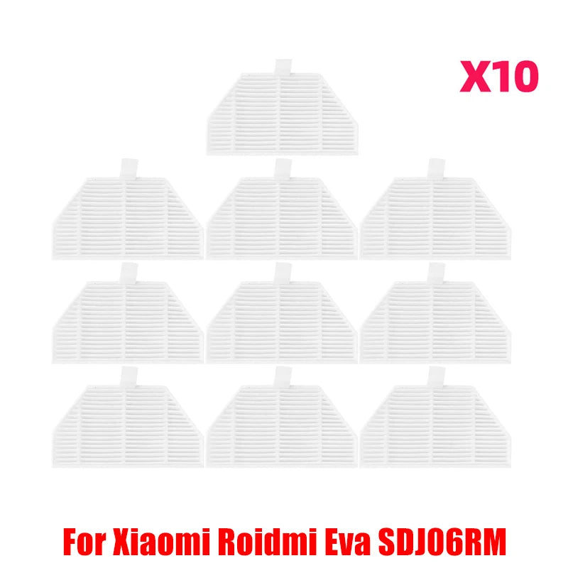 For XiaoMi RoidMi EVA Self-Cleaning Emptying Robot Vacuum SDJ06RM Spare Parts Hepa Filter Side Main Brush Mop Cloths Accessories