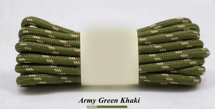 1Pair Round Shoelaces Durable Polyester Shoelace Outdoor Boots Sneakers Laces for Shoes 100/120/140/160cm Shoe Accessories