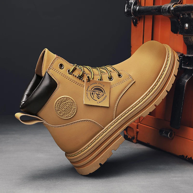 Men Shoes Winter Casual Shoes Lace Up Boots For Outdoor Shoes For Man