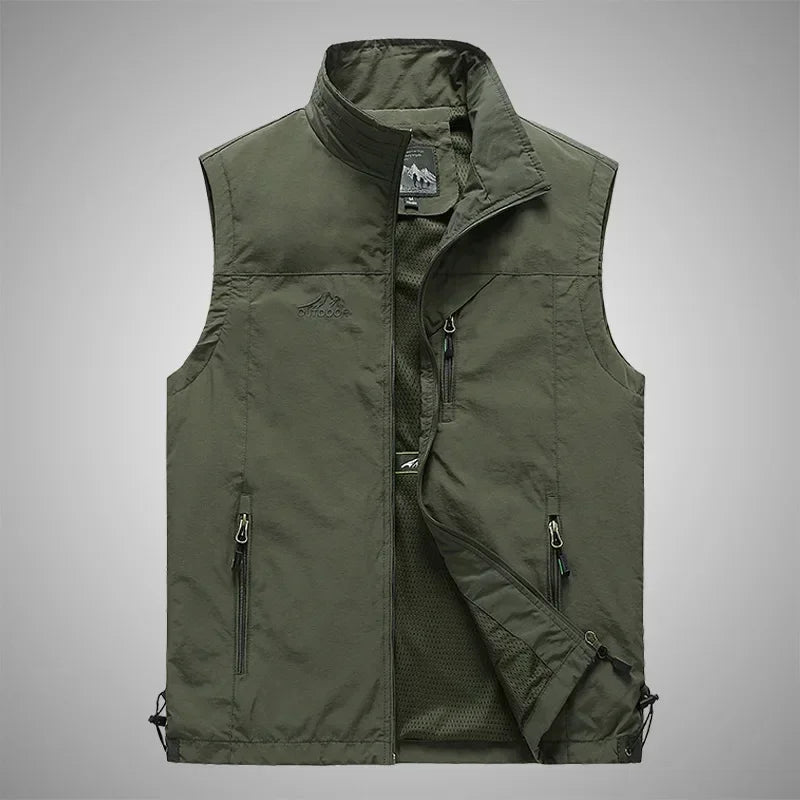 Men Outdoor Leisure Sleeveless Fishing Vest
