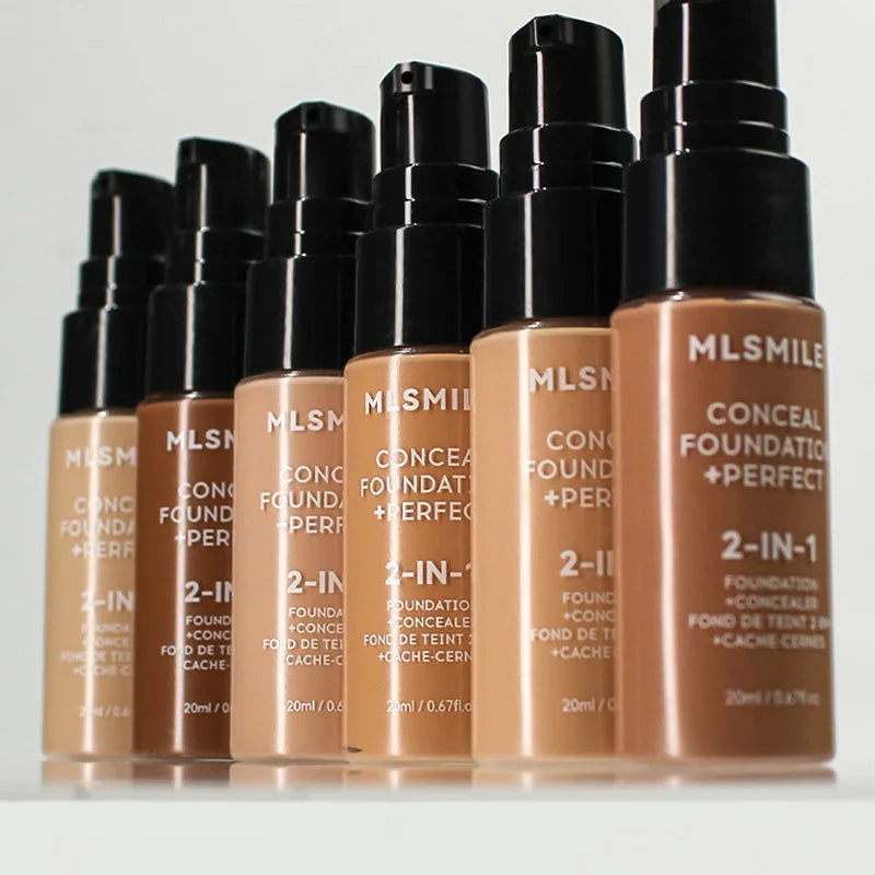 Concealer Matte Foundation BB Cream Oil Control Pre-Makeup Primer Natural Waterproof and Long-lasting Makeup Foundation Makeup