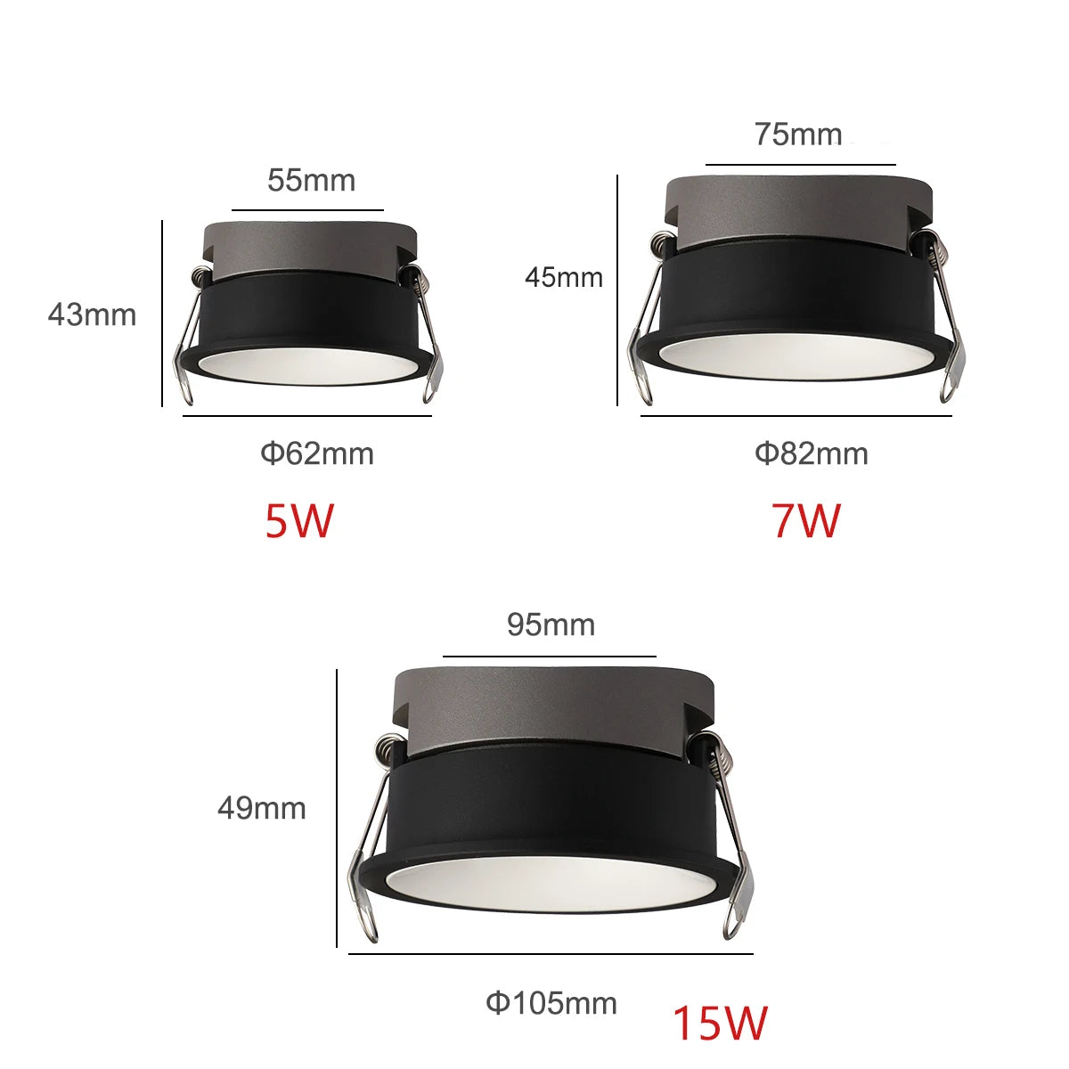 Zigbee DALI Recessed Smart LED COB Spotlight 5 CCT Switchable Ultra Thin Anti-glare Dimmable High CRI 95 Aluminum Ceiling Lamp