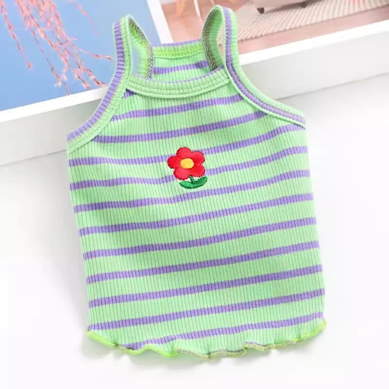 Small Dog Dresses Princess Clothes for Puppy Vest Floral Costume for Medium Pet Pomeranian Chihuahua Ropa Perro Skirt