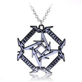 Retro Men's Necklace Trendy Classic Unisex Hip-hop Nightclubs Metal Music Movies Games Pendant Necklaces Punk Style Jewelry Gift