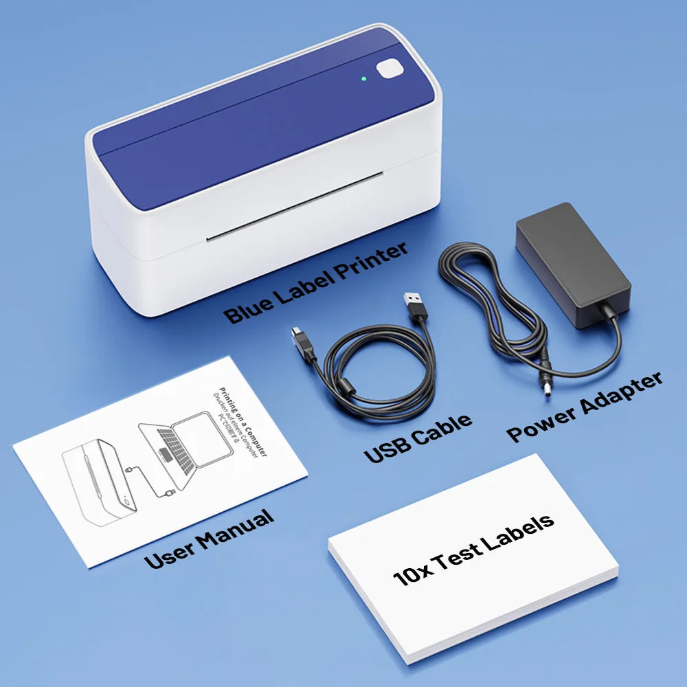 Phomemo 241 Portable Printer Thermal Label Printer Wireless Bluetooth Shipping Label Printer Compatible with Mobile PC Wide Used