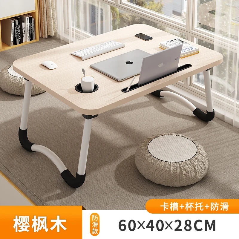 Bed Desk Lazy Portable Computer Desk Home Folding Table Bedroom Bay Window Sitting Small Table Student Dormitory Study Table