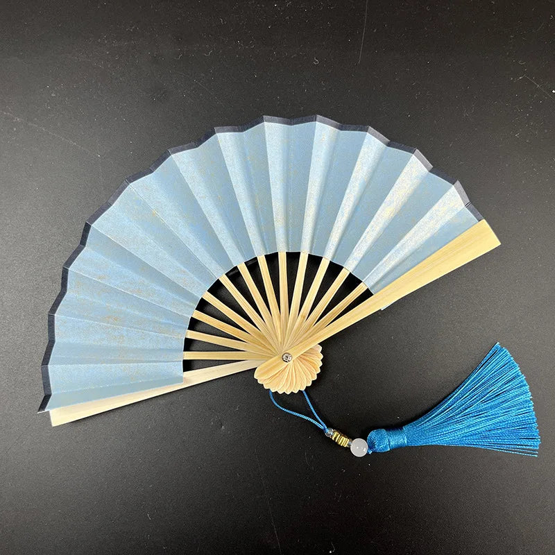 4-6 Inch Mini Folding Fan Portable DIY Painting Children'S Fan Ancient Style Held Dance Fans Party Wedding Summer Fan Accessorie