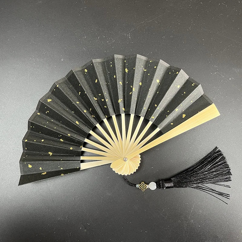 4-6 Inch Mini Folding Fan Portable DIY Painting Children'S Fan Ancient Style Held Dance Fans Party Wedding Summer Fan Accessorie