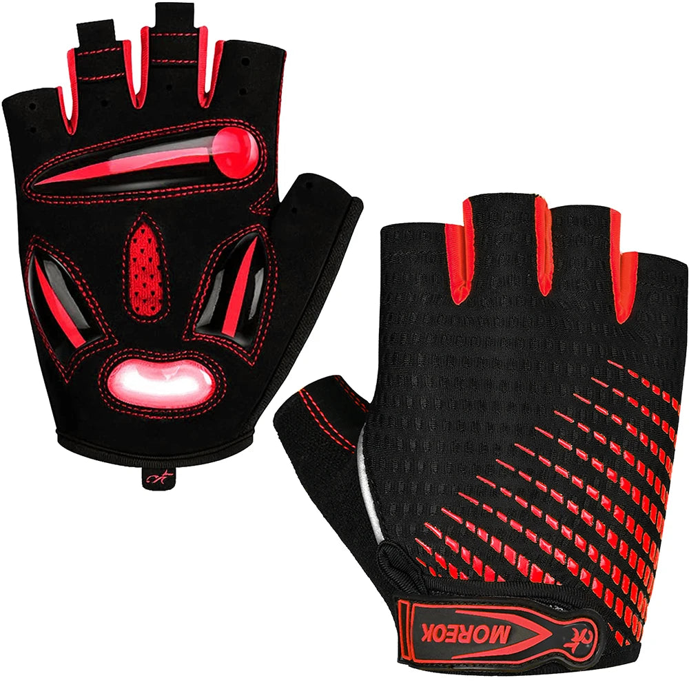 Bike Gloves 5MM Gel Pads Shock-Absorbing