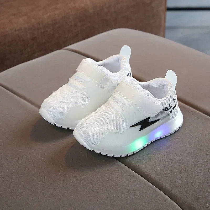 Breathable Sneakers Shoes with Multicolor LED for Children-1