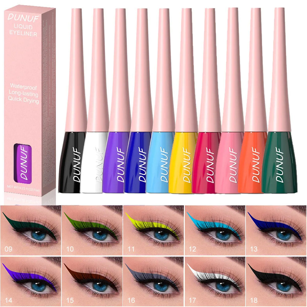 Colourful Liquid Eyeliner Waterproof Matte 7ML