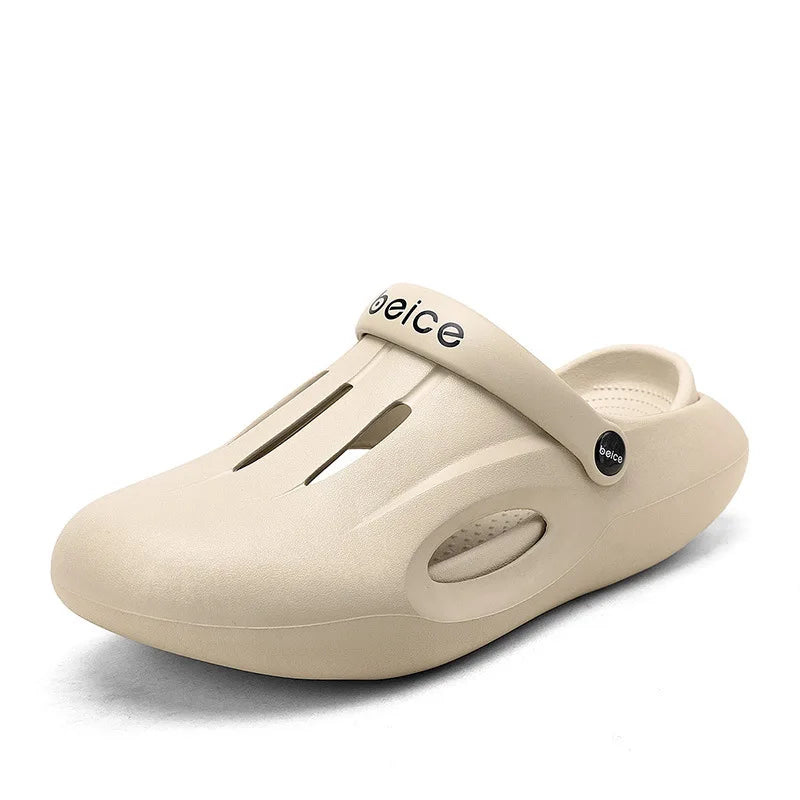 Comwarm 2024 Summer Clogs Slippers For Woman Summer Fashion Platform Hole Shoes Beach Sandals Casual Indoor Bathroom House Shoes