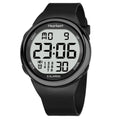 Hearkent Unisex 8 Vibrating Alarms Watch Medication Pill Clock Reminder Big Number Watch Waterproof for Deaf Digital Wristwatch