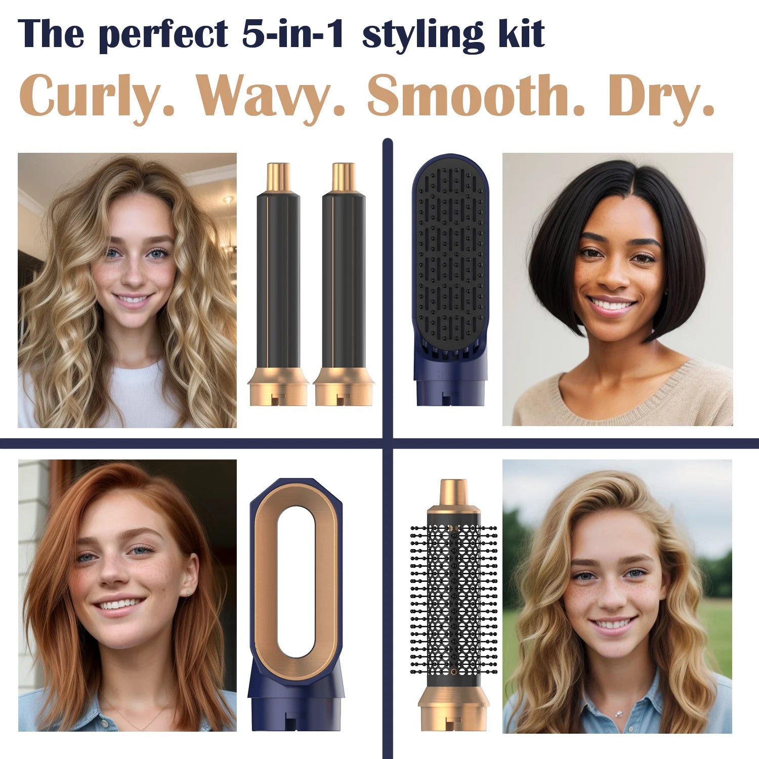 5-in-1 Hair Styling Tool Set