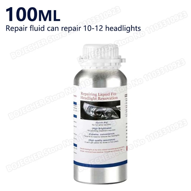 Car Headlight Polishing Restoration Kit 100ML