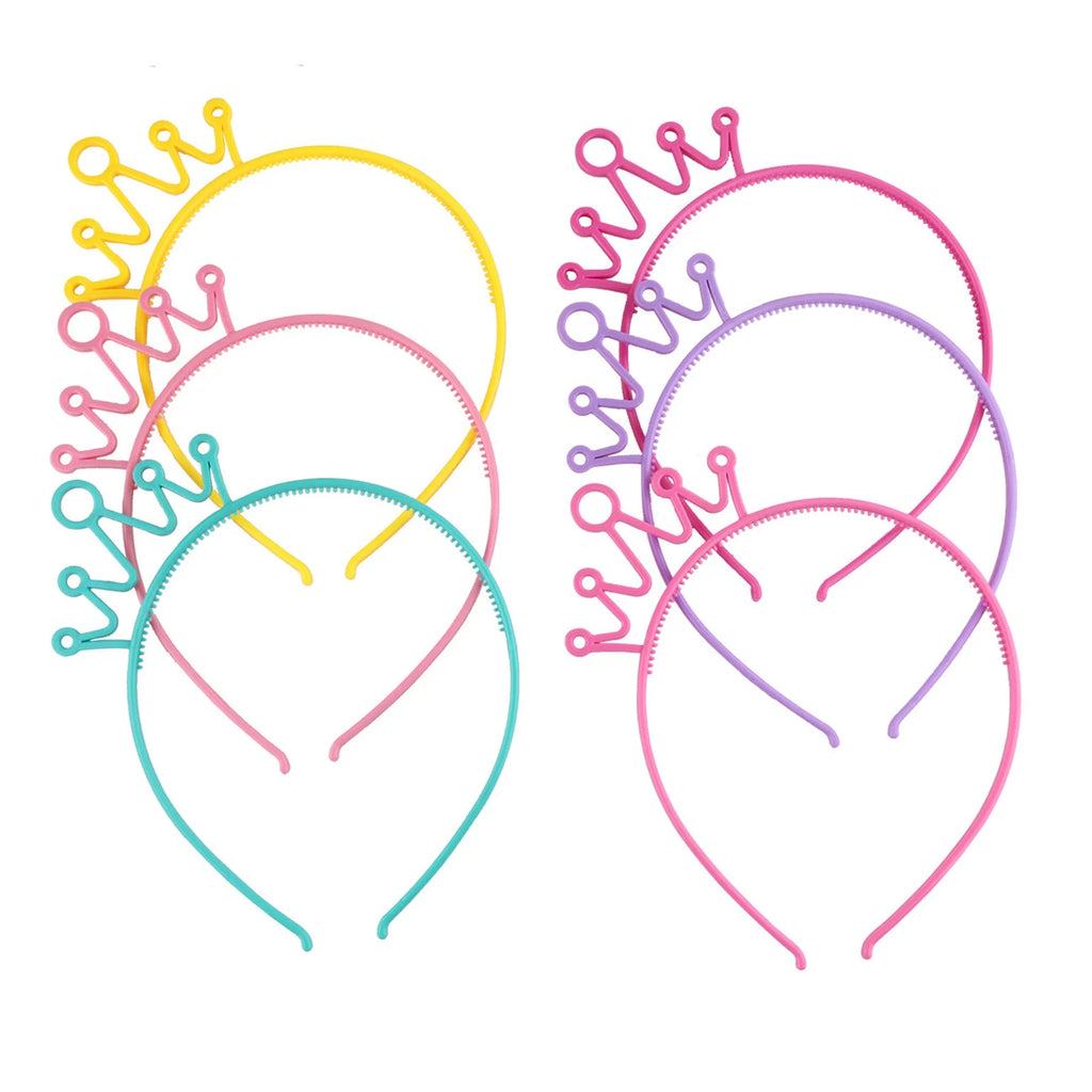 Plastic Crown Hair Tiara Princess Headband 10pcs