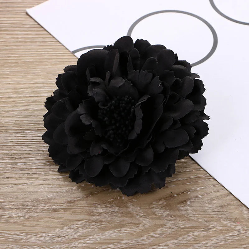Spring Summer Simulated Peony Flowers Hair Claw Clip Headdress Women Girls Korean Sweet Colored Floral Hairpin Hair Accessories