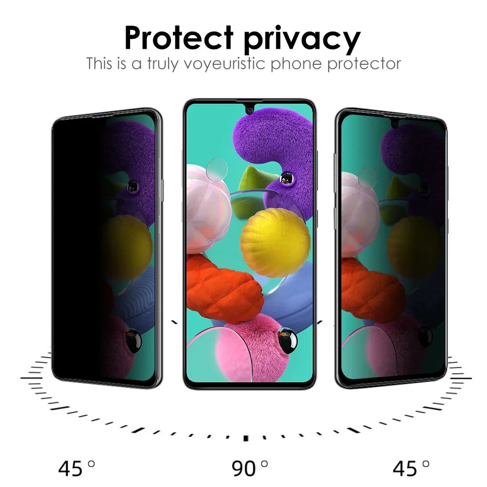 Privacy Screen Protector for Samsung Galaxy A15 A35 A55 A05 Anti-Spy Protective Glass For Samsung A14 A35 A54 A12 A17 A16 A26