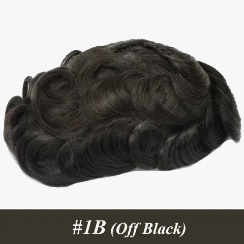 Australia Sale --Male Hair Prosthesis Men's Wig Lace and PU Breathable Toupee Men 6" Wigs For Men Natural Hairline Men's Wigs
