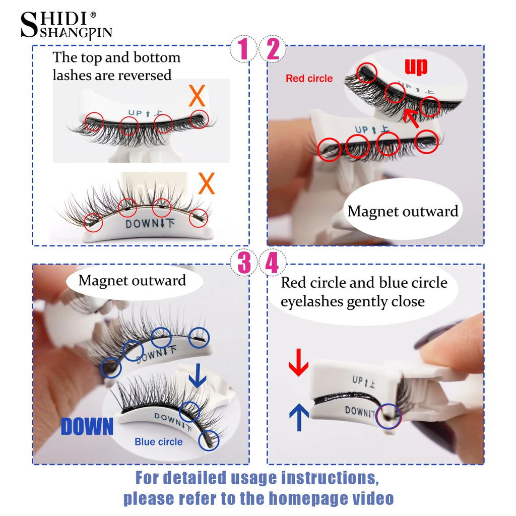 Magnetic Eyelashes - Fluffy Faux Mink Lashes Set