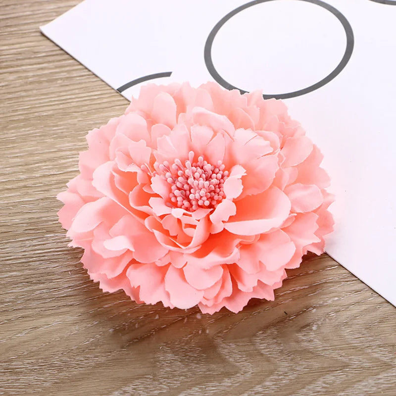 Spring Summer Simulated Peony Flowers Hair Claw Clip Headdress Women Girls Korean Sweet Colored Floral Hairpin Hair Accessories