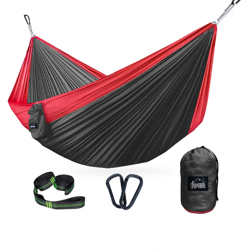 300x200cm Portable Camping Tourist Parachute Cloth Hammocks  Outdoor Garden Travel Sleeping Hanging Hammock Swing Nature Hike