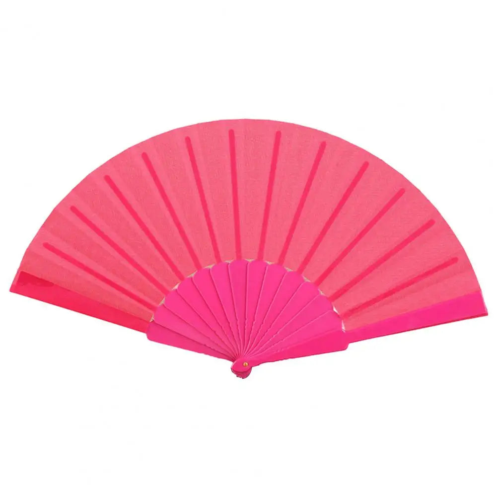 Floral Lace Folding Fan Solid Color Strong Structure Portable Handheld Fan For Weddings Parties Travel Portable Women Fans