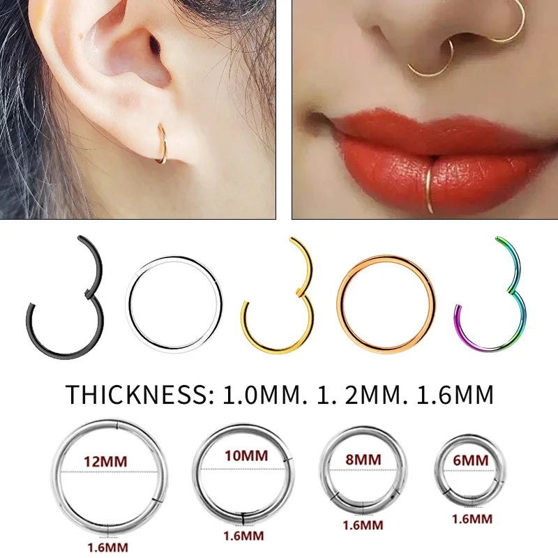 Stainless Steel Hoop Piercing - Nose, Septum & Cartilage