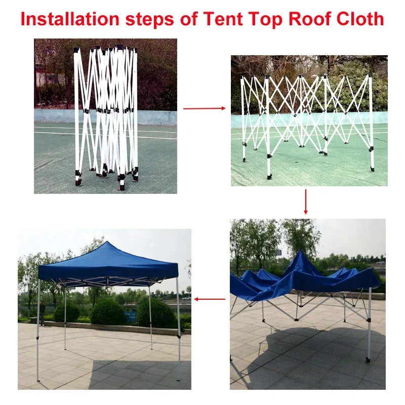 Tent Roof Oxford Cloth Shade Awning Tent Cover Garden Gazebo Waterproof UV Protect Cover Outdoor Sun Shelter Replace Cloth