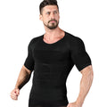 Men's Body Shaper T-Shirts Short Sleeves Corset Stomach Body Shapers Sports Stretch Men's Shapewear Short Sleeves Tank Tops