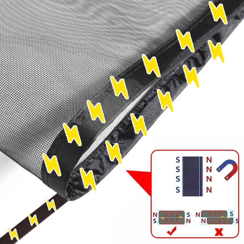 2024 New type of magnetic mosquito net, magic self-adhesive mosquito screen window,thmagnetic screen door,summer invisible mesh