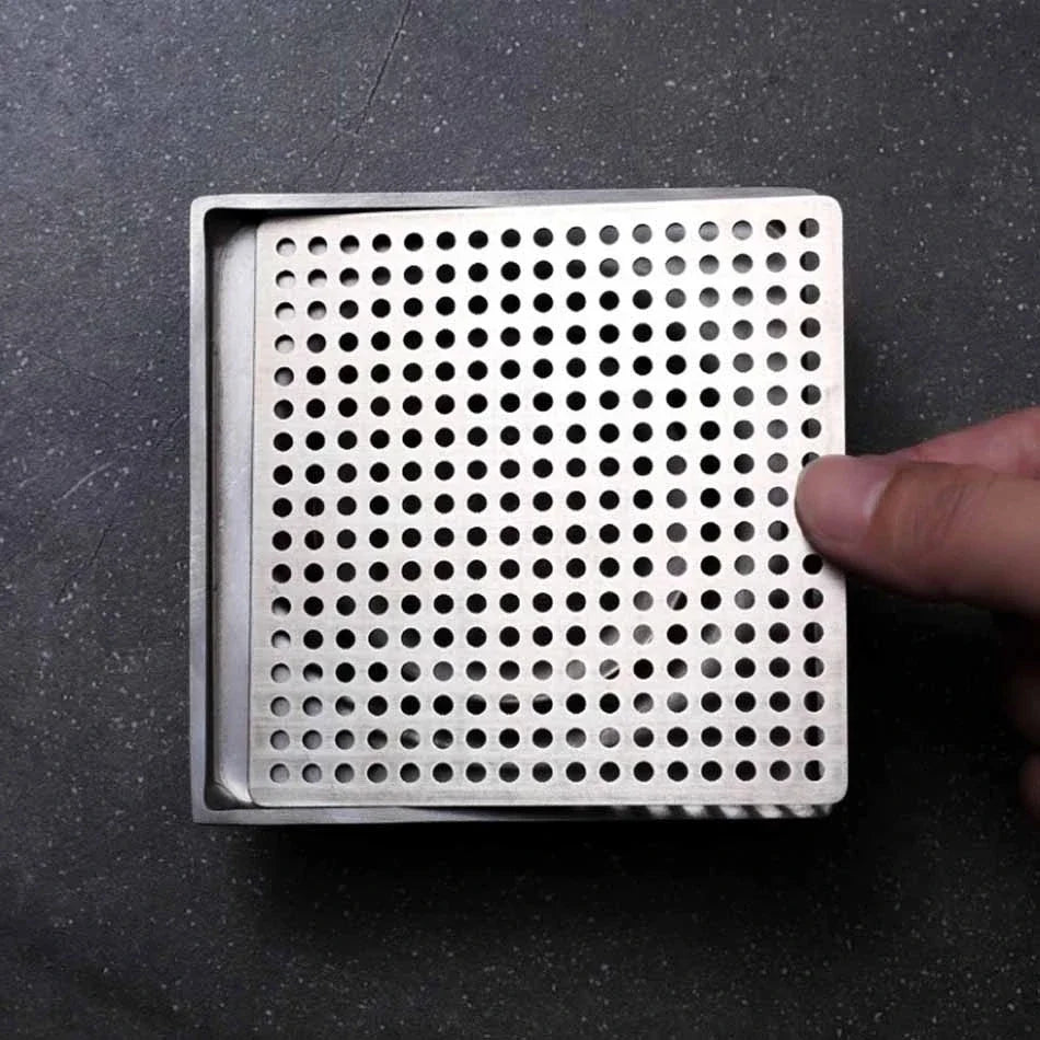 Stainless steel Floor Drains Net Cover Square Shower Drain Hole Filter Hair Catcher Stopper for Kitchen Bathroom Hardware Parts