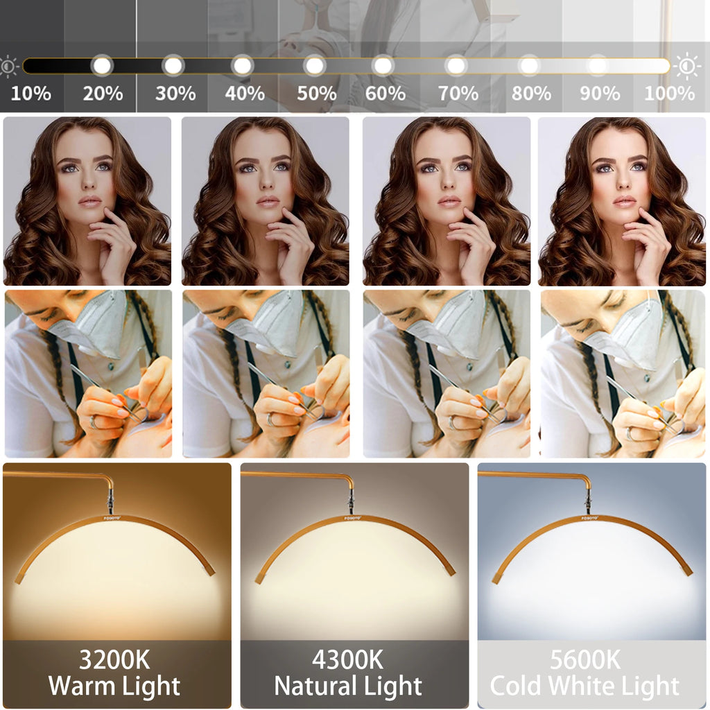 Fusitu Multifunctional Lash Light LED Video Ring Light Floor Stand Lamp For Professional Beauty Photograpy Live Streaming TiKTok