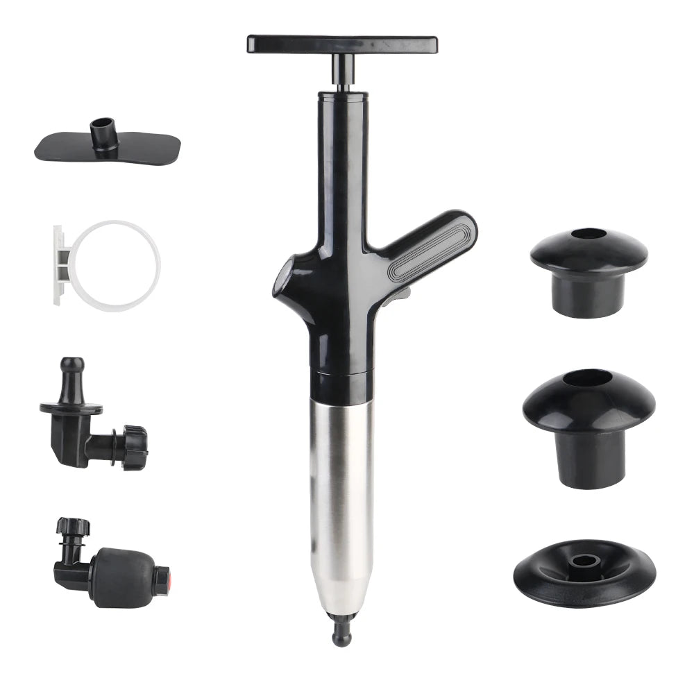 Toilet Plunger High Pressure Drain Plunger Dredge Clog Remover Sewer Pipe Unblocker Air Drain Blaster