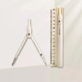 3 in 1 Compass Ruler with Pencil Multifunctional Drawing Compass Math Geometry Tools Korean Stationery Kawaii Drafting Supplies