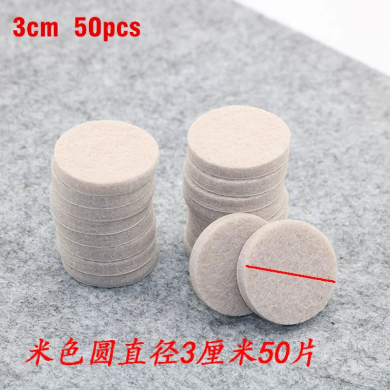 20mm Felt Chair Leg Pads 5mm Thick Floor Scratch Protector Mat Mute Non-slip Self Adhesive DIY Furniture Accessories