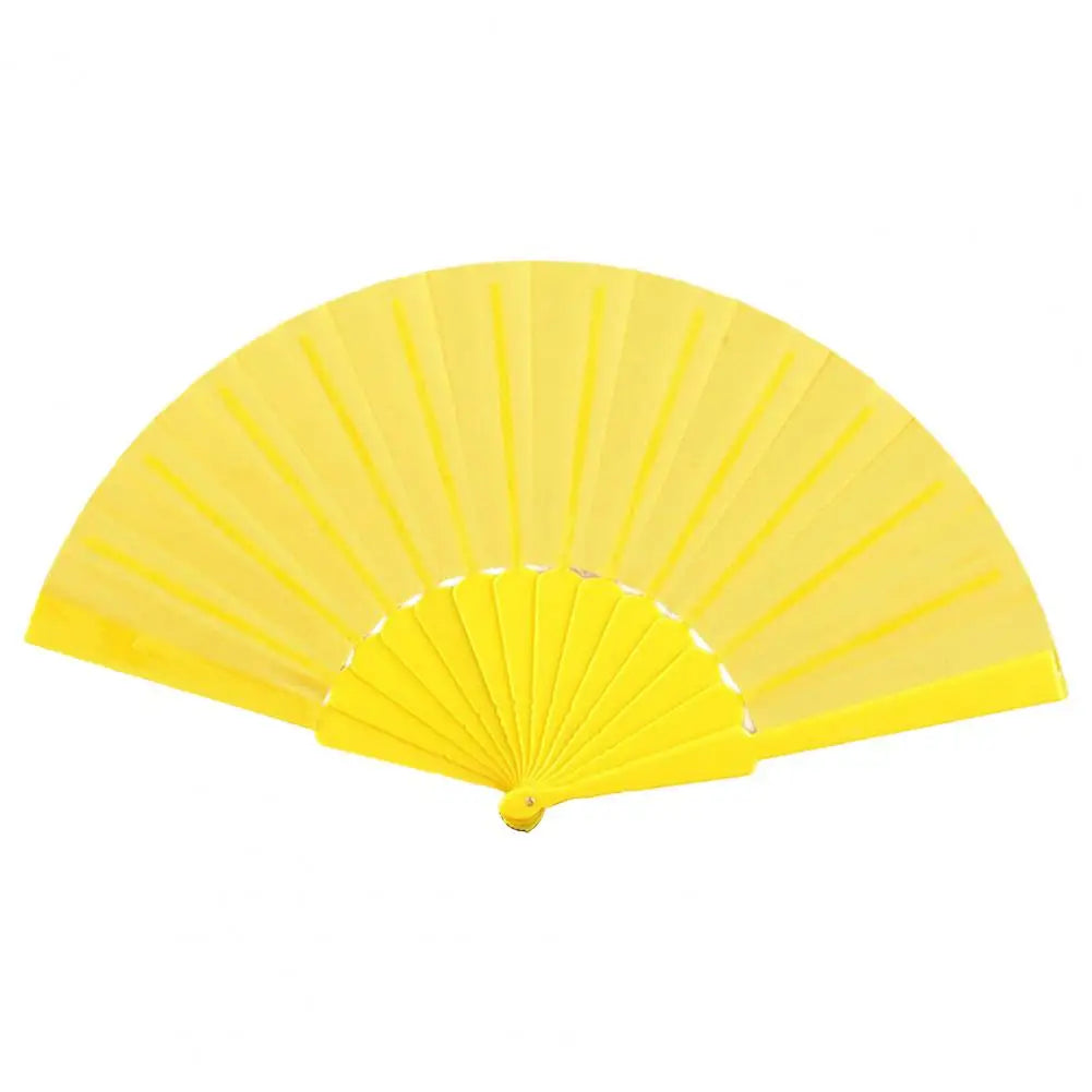 Floral Lace Folding Fan Solid Color Strong Structure Portable Handheld Fan For Weddings Parties Travel Portable Women Fans