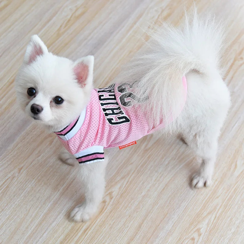 Dog Basketball Jersey Mesh Breathable XS-5XL