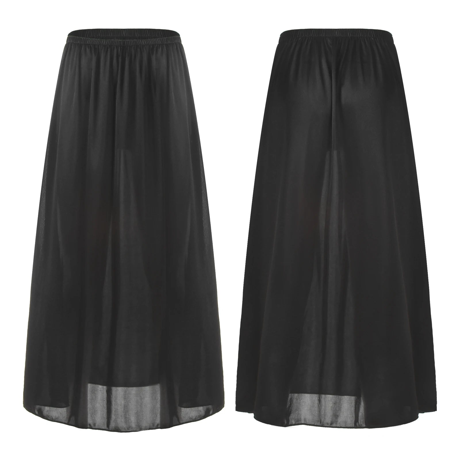 Women Girl Summer Underwear Accessories Long Lining Skirt Half Length Slips Underskirt Bottoms Petticoat Under Dress