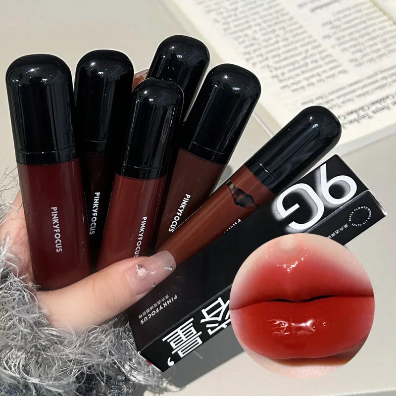Red Brown Mirror Lip Glaze Liquid Lipstick