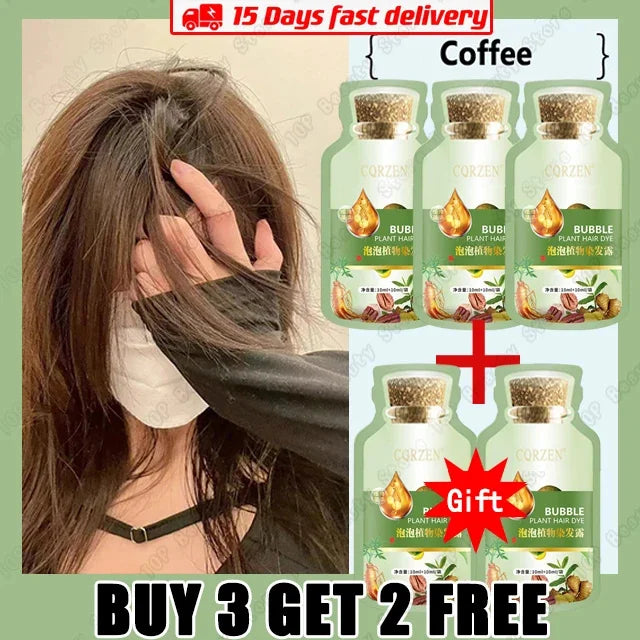 Natural Herbal Hair Dye Shampoo 5 Minutes