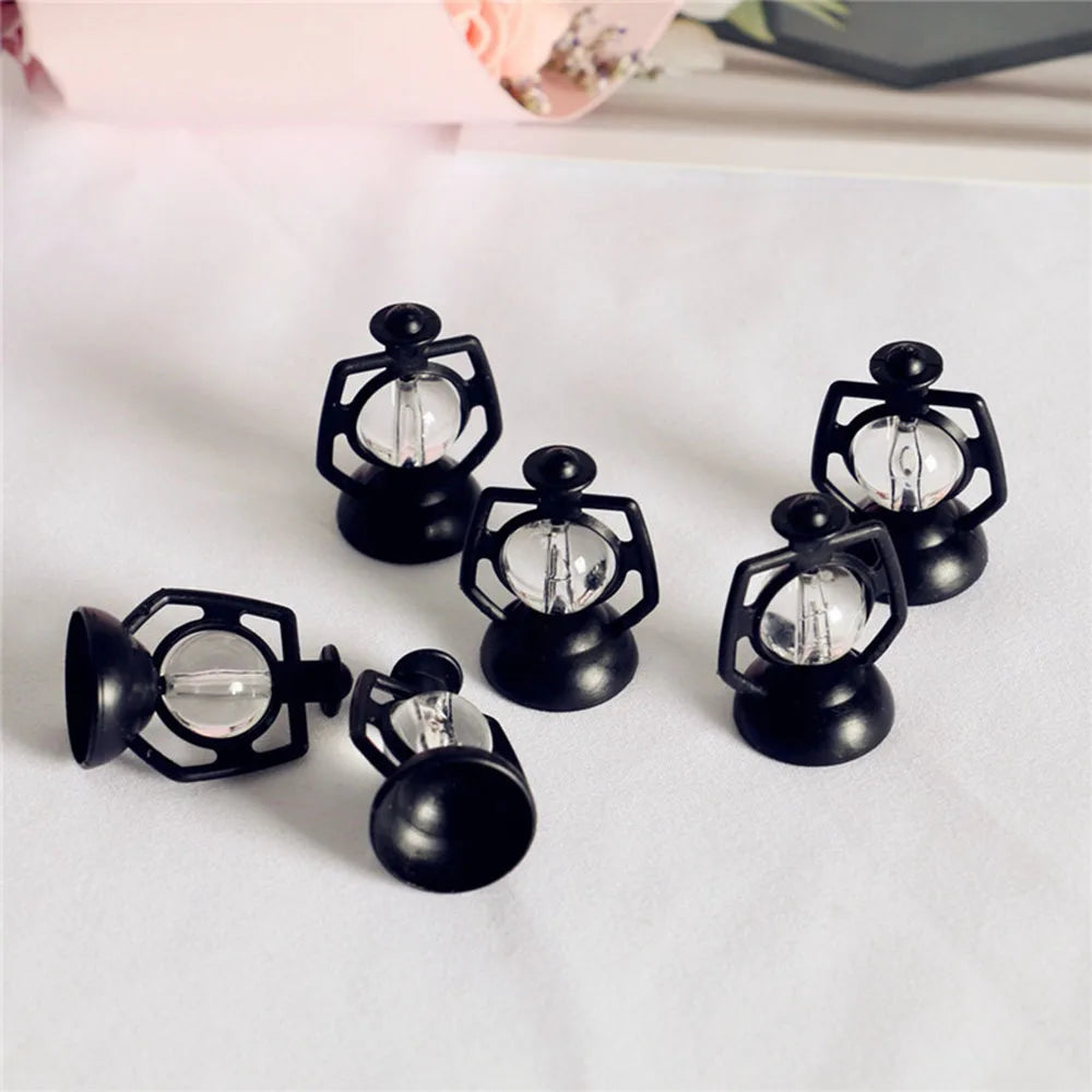 1:6 1:12 Scale Micro Landscape Pretend Play Dollhouse Accessories Mini Kerosene Lantern Miniature Oil Lamp Scene Ornaments