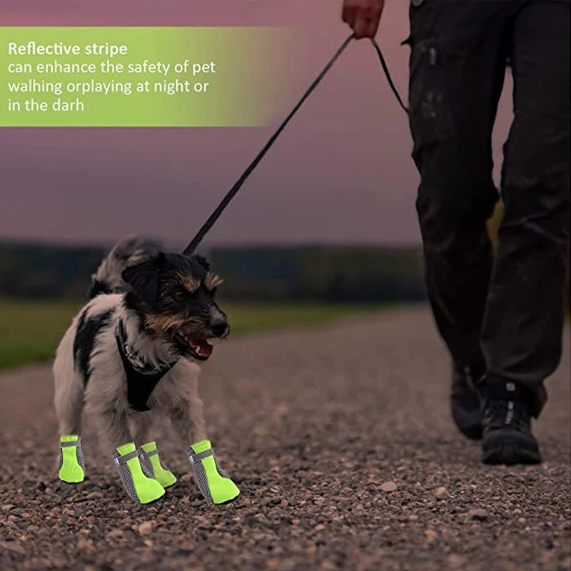 Pet Dog Shoes Waterproof Reflective Boots