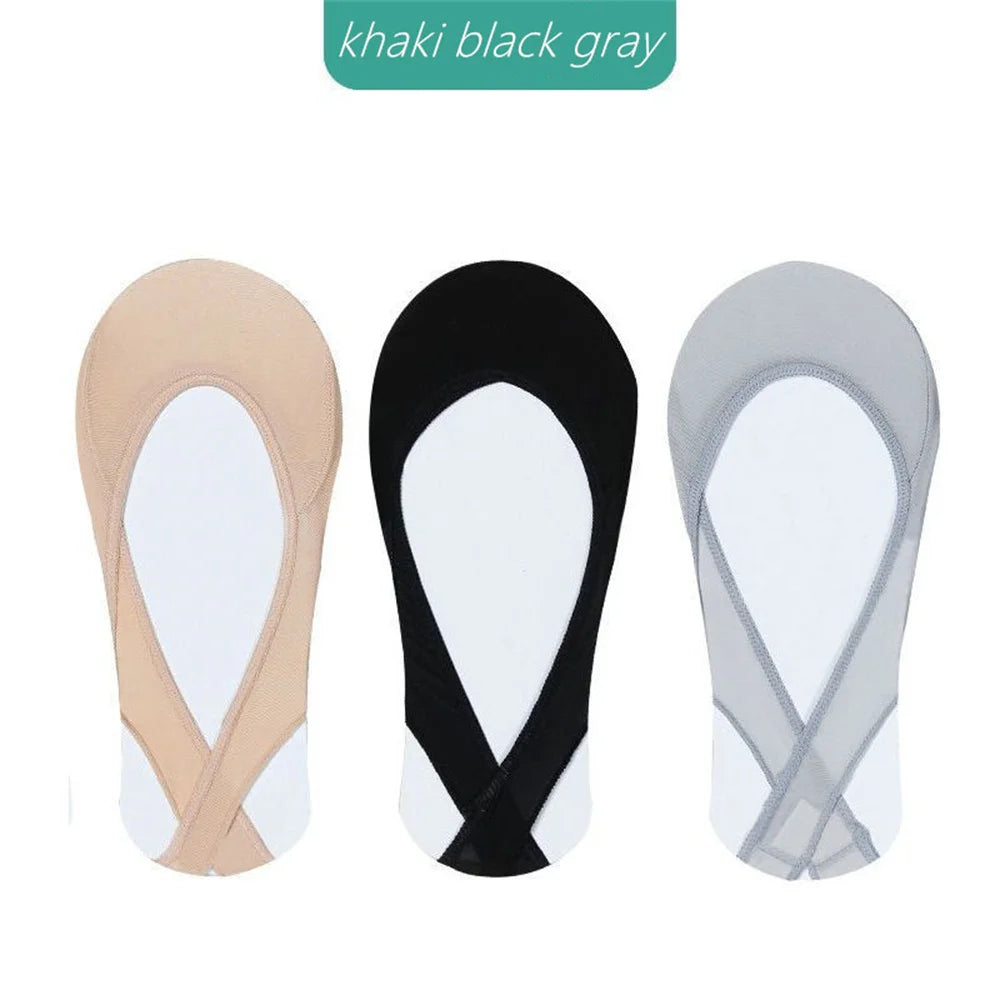 Invisible Boat Socks Non Slip Silicone 3 Pairs