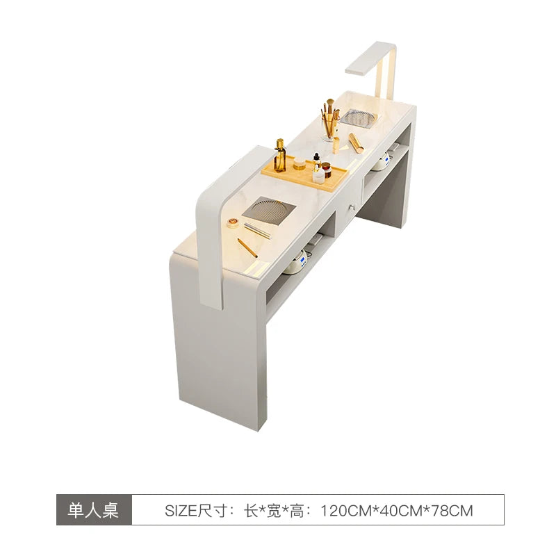 Professional Manicure Tables Rest Salon Portable Table Nails Designer Aesthetic Hair Furniture Desk Nageltisch Station Chair