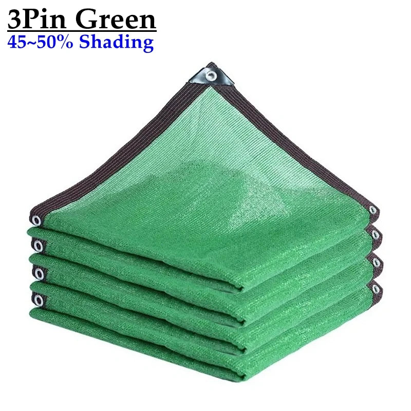 4 Colors 3Pin 50% Shading Garden Anti UV Black White Dark Green HDPE Sun Shade Net Bonsai Outdoor Succulent Plants Cover Mesh