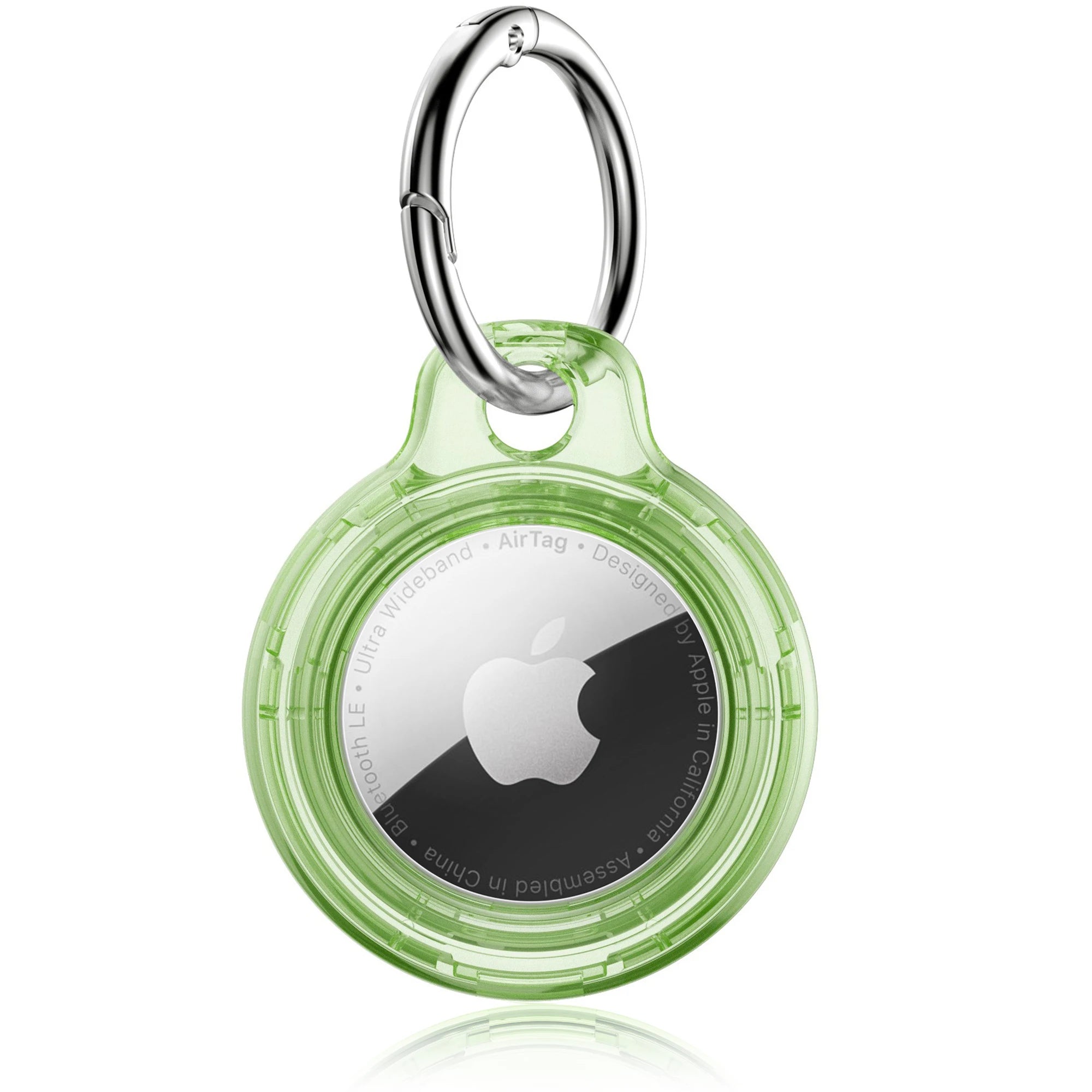 Case for Apple Air tag Holder with Keychain Protective Shell Tracker Accessories Hard PC AntiDrop Airtags Key Chain Air tag Case